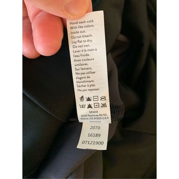 SPANX leggings blue velvet women’s size large - Picture 5 of 5